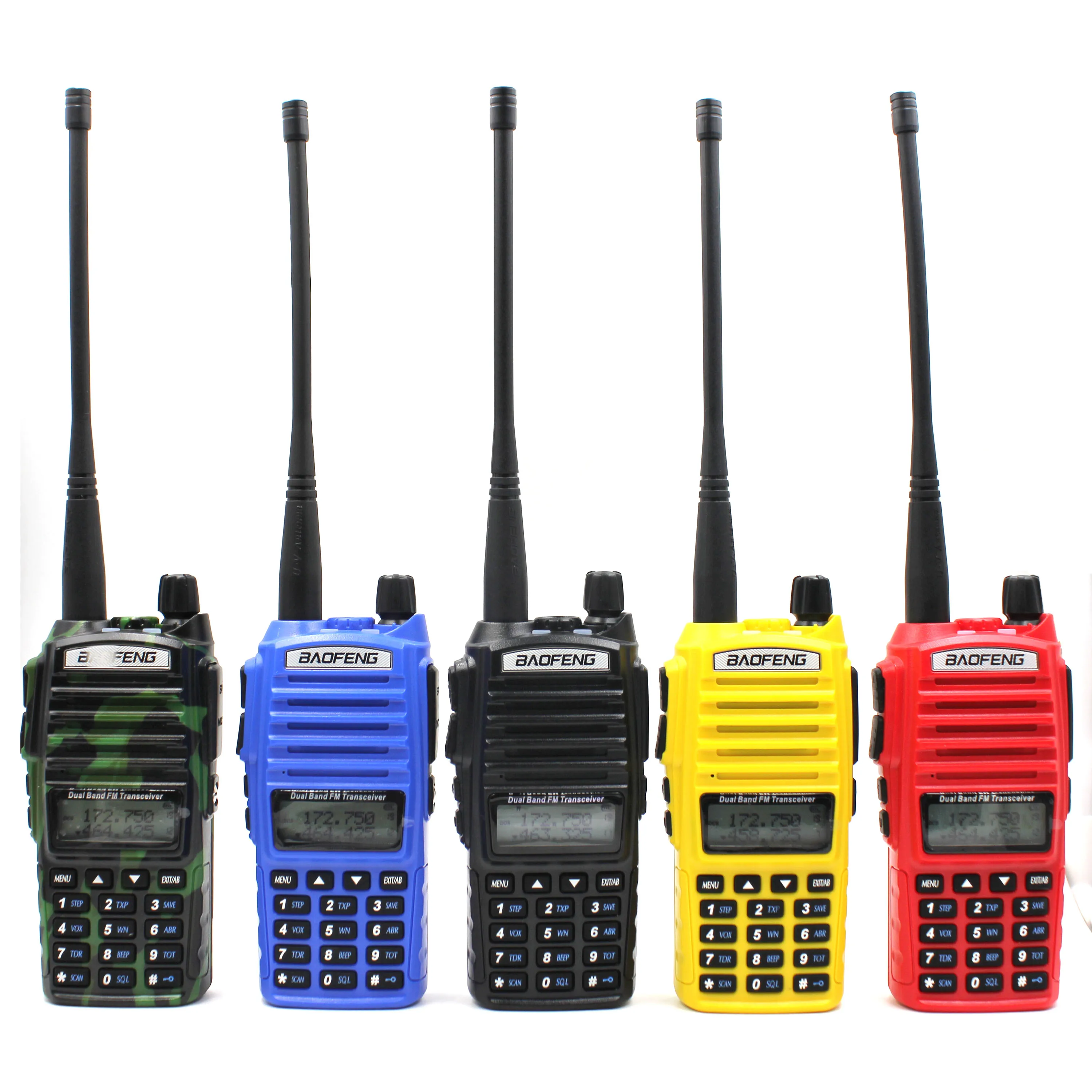 10pcs BaoFeng UV-82 Walkie Talkie 5W 136-174MHz 400-520MHz Two Way Radio Baofeng uv82 Ham Radio 2800mAh Handheld Transceiver