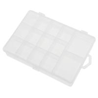 14 Compartment  Fishing Plastic Storage Case Lure Spoon Hook Bait Tackle Connector Storage Small Box Waterproof Fishing Tackle