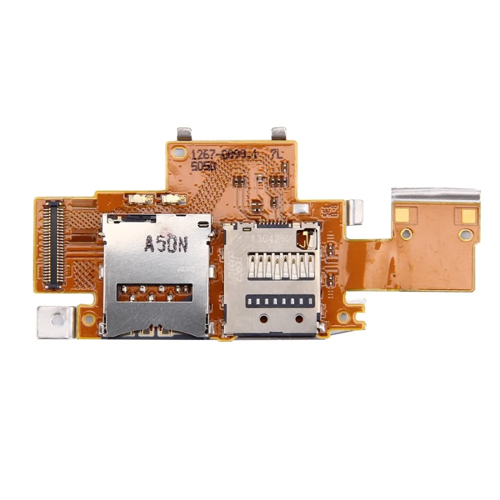 iPartsBuy SIM Card and SD Card Reader Contact Flex Cable Replacement for Sony Xperia Tablet Z / SGP311 / SGP312 / SGP321