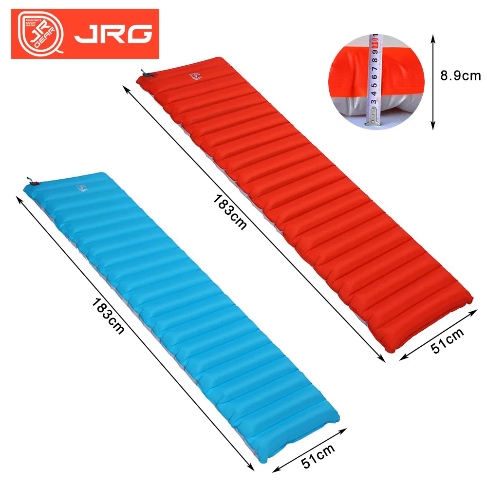 JR Gear R3.0/5.0 TPU Inflatable Mattress Manually Press Sleeping Pads Ultralight Camping Mat Tent Air Pad Outdoor Cushion Winter