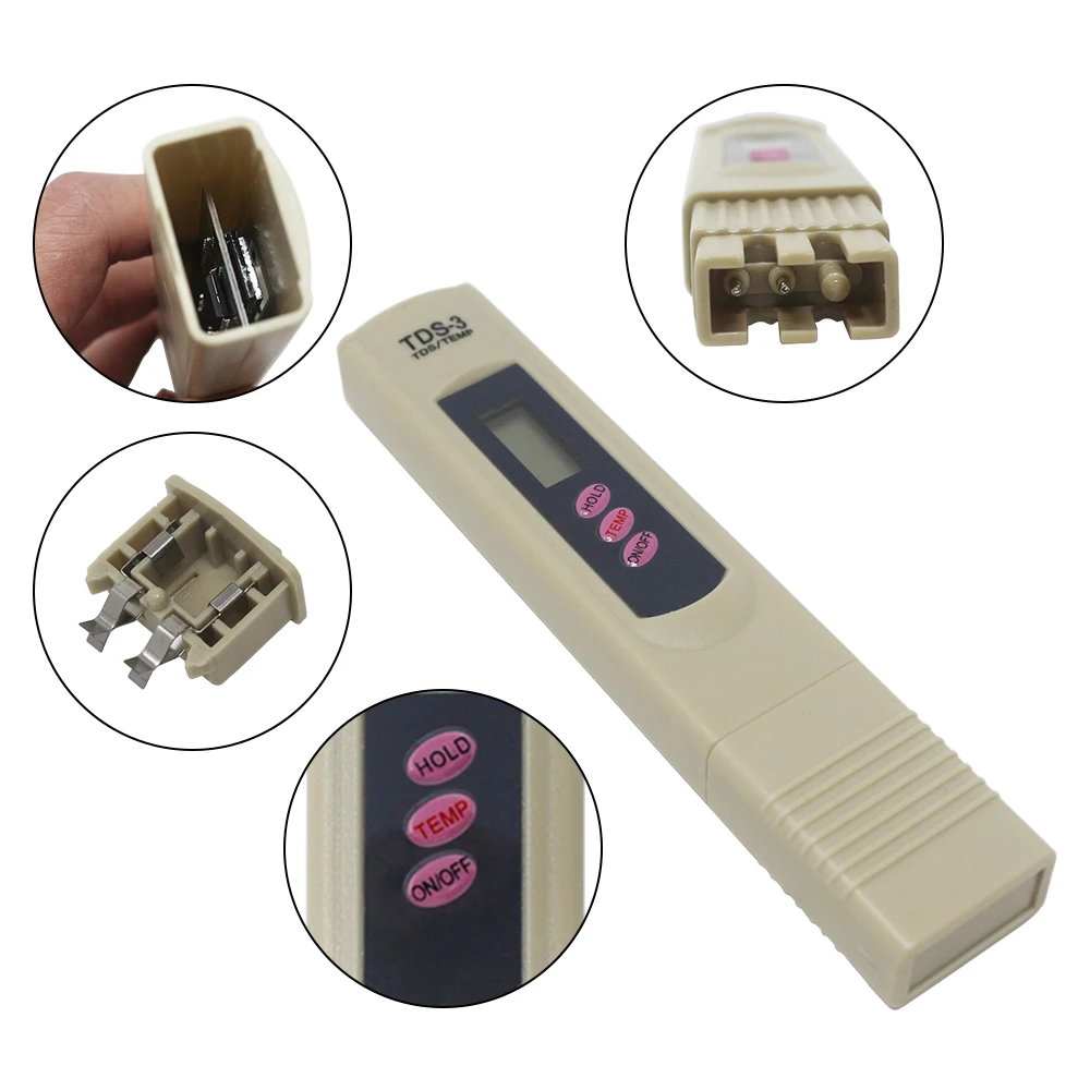 Digital Portable PH Meter Tester Lab PH TDS Tester ATC Automatic Calibration TDS Meter for Drink Food Aquarium Wine Urine