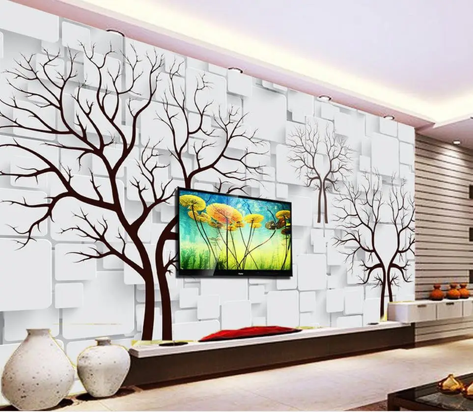 

Custom 3d mural wallpaper woods personality Home Decor Living Room Wall Covering