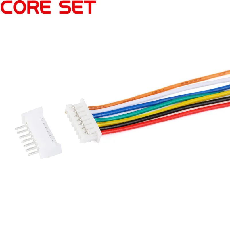 10Sets Pitch 1.25 Male & Female Cable Connector JST 2/3/4/5/6/7/8/9/10 Pin Single Head Plug With 10cm Electronic Wire Connectors