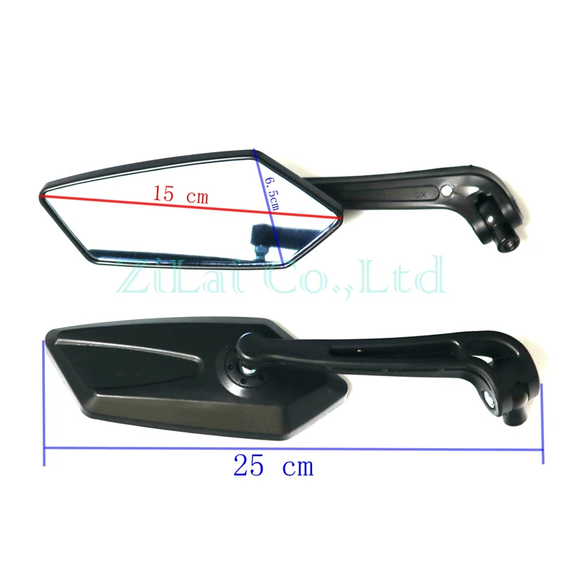 LMoDri Universal Pair Motorcycle Rear Mirror Scooter 8mm 10mm Motorbike Modification Back Side Mirrors For HONDA YAMAHA SUZUKI