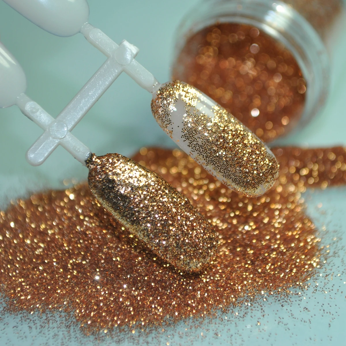 5.5g Sparkly Red Gold Glitter Nail Art Decorated Acrylic Glitter Sequins Powder Shimmer Pure Color N63