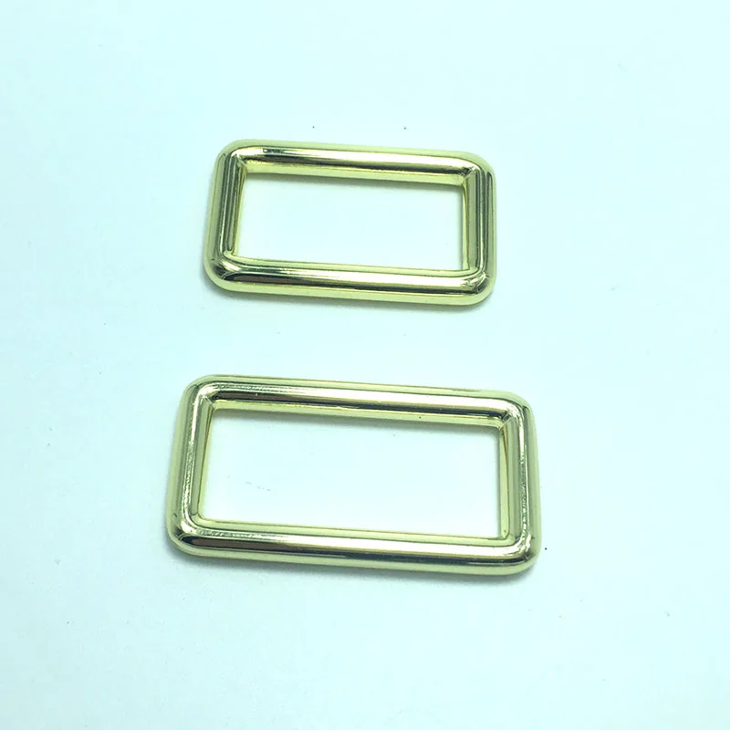 10pcs 1.5 inch alloy rectangle Rings buckles split rectangle loop rings Golden