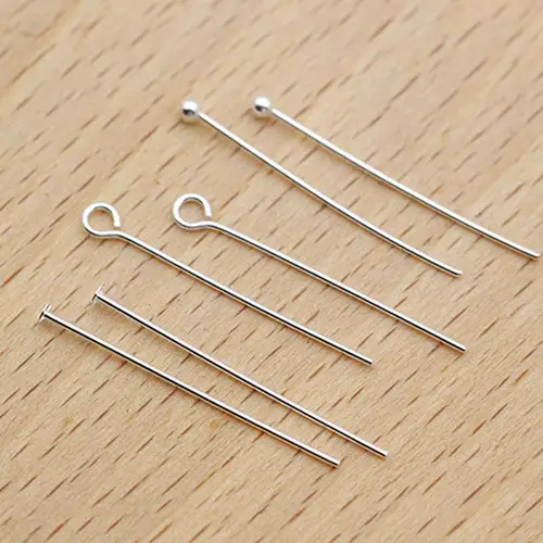 6pcs Real Pure Solid 925 Sterling Silver Needle Pins for DIY Jewelry Making Findings Earring Necklace Connector Part Base - Image 4