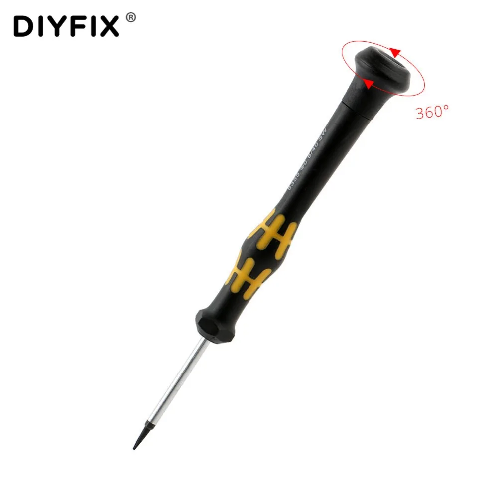 DIYFIX 6Pcs Magnetic Screwdriver Kit Cross Hex Pentalobe Y-Tip T2 for iPhone X 8 7 Plus Opening Repair Tools Set DIY Hand Tools