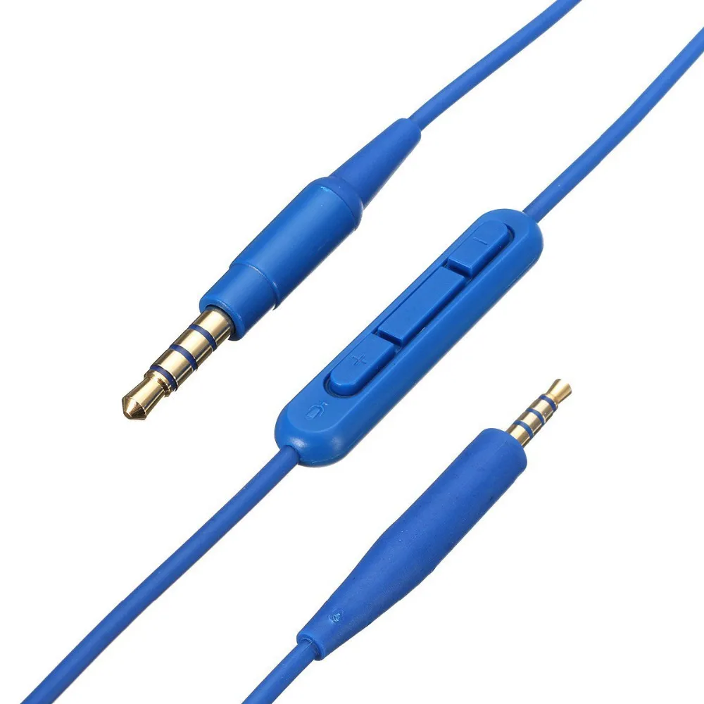 XRHYY Replacement Headphone Audio Cable Cord Line for Bose SoundTrue Soundlink QC25 QC35 OE2 Headphones (Blue MIC)