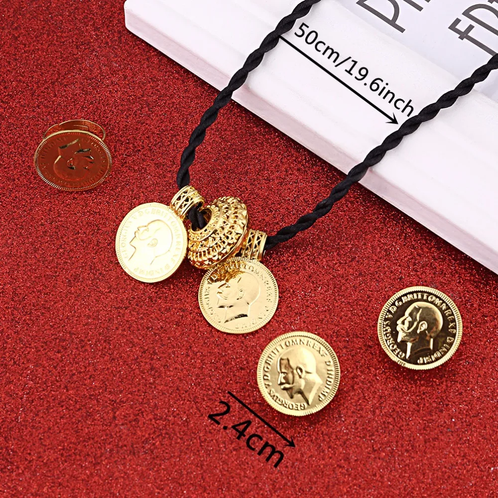 Ethiopian Cross Jewelry Set Women Men Gold Color Jewelry Africa Coin Cross Eritrea Habesha Jewelry
