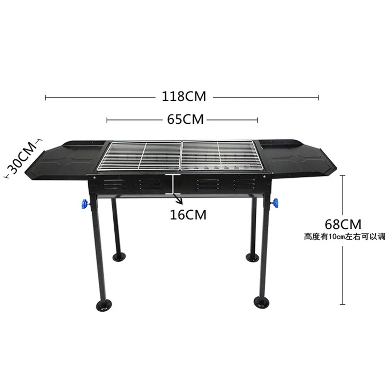 Thickened Type Large Barbecue Grill High Quality Household BBQ Barbecue Outdoor Charcoal Portable Grill For 5 People Hot Selling