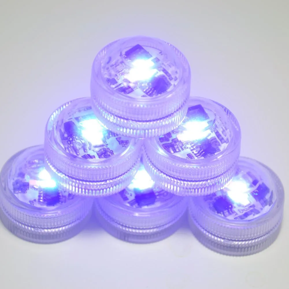 Kitosun Putih, Putih Hangat & RGB LED Bentuk Berlian CR2032 Baterai Tahan Air Mini LED Cahaya Submersible Floralyte untuk Dekorasi Pernikahan