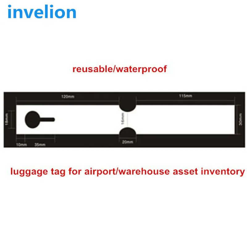 

passive 860-960MHz RFID UHF hang tag pvc waterproof long range for Airport Baggage/luggage transportation/Apparel/logistics