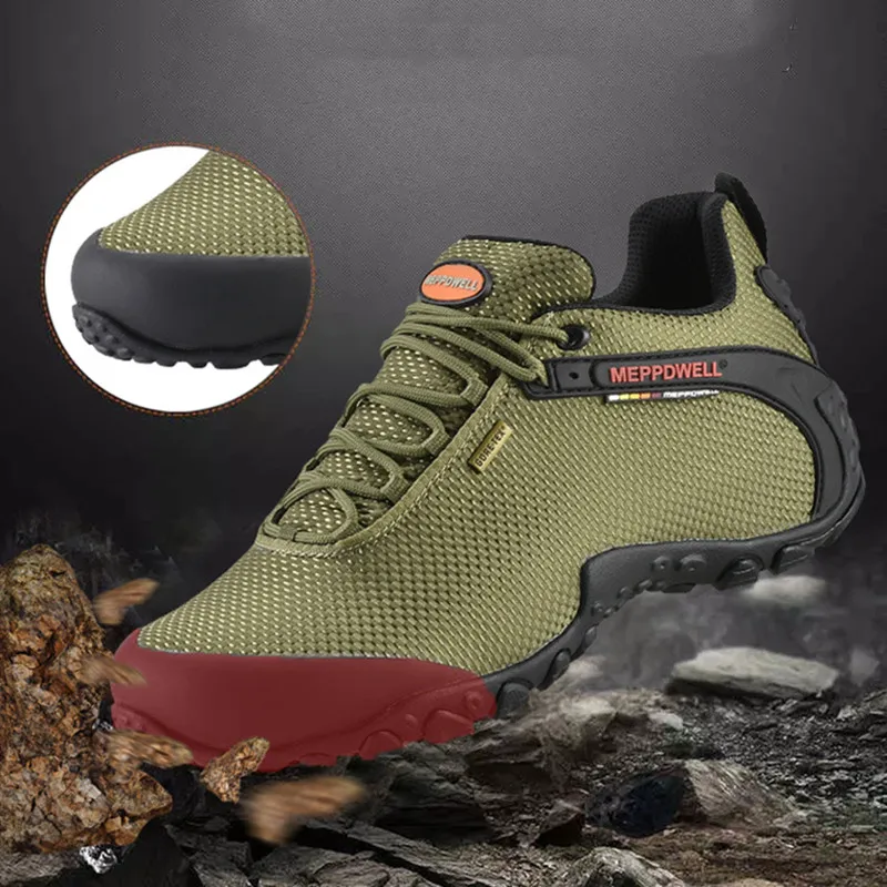 2019 Outdoor Sport shoes men Brand Hiking Shoes Sneakers men shoes Trekking Mountain Climbing Walking Anti-skid