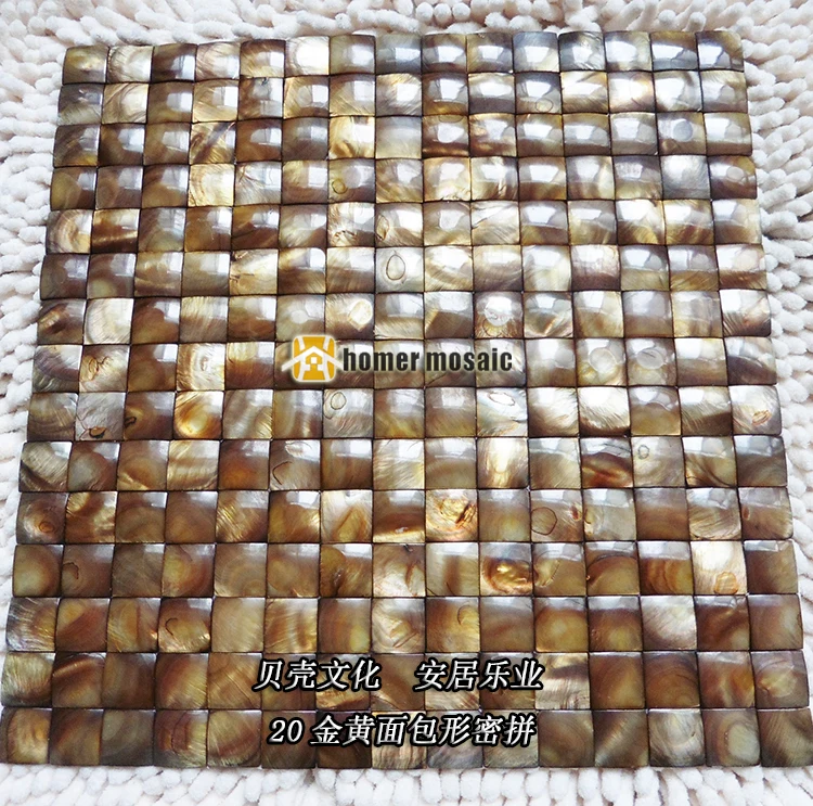 3D convex dyeing shell mosaic tiles MOP mother of pearl HMSM2001 wall kitchen backsplash background wall tiles fashion