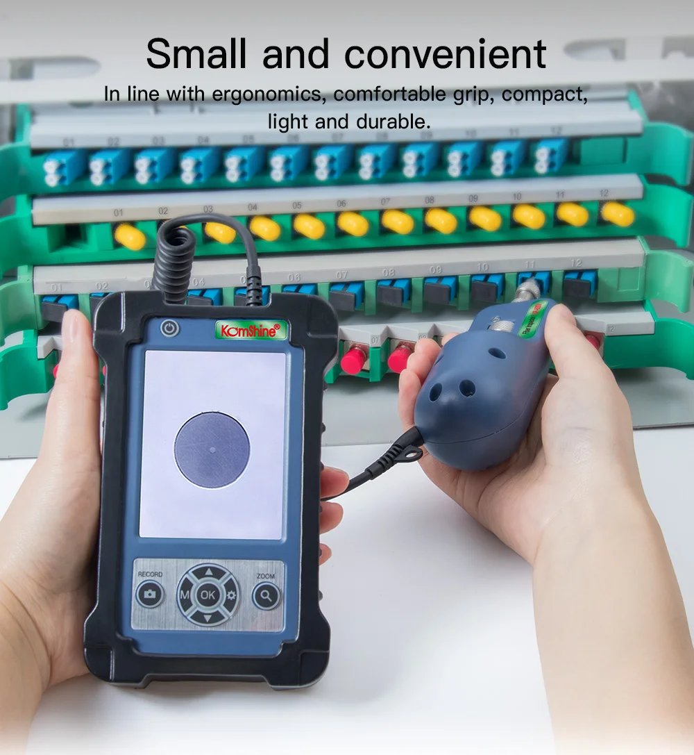 Komshine 400X Maganification KIP-600V Fiber Optical Connector Inspection Video Probe and Display Storage (400X Magnification)