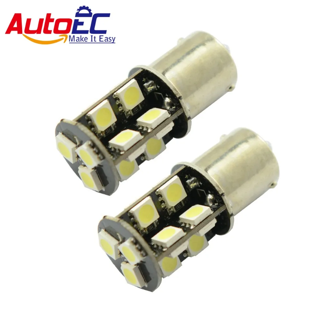 AutoEC 1156 1157 error free led 19 SMD 5050 BA15S BA15D P21W PY21W CANBUS Car Turn Signal Lights led 12V #LF19