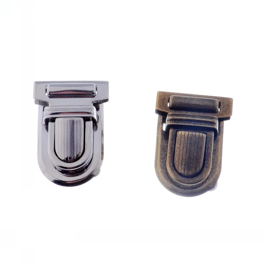 Spedizione gratuita-10 set tono argento bronzo borsa borsa accessori borsa chiusura a scatto / chiusura 22mm x 34mm