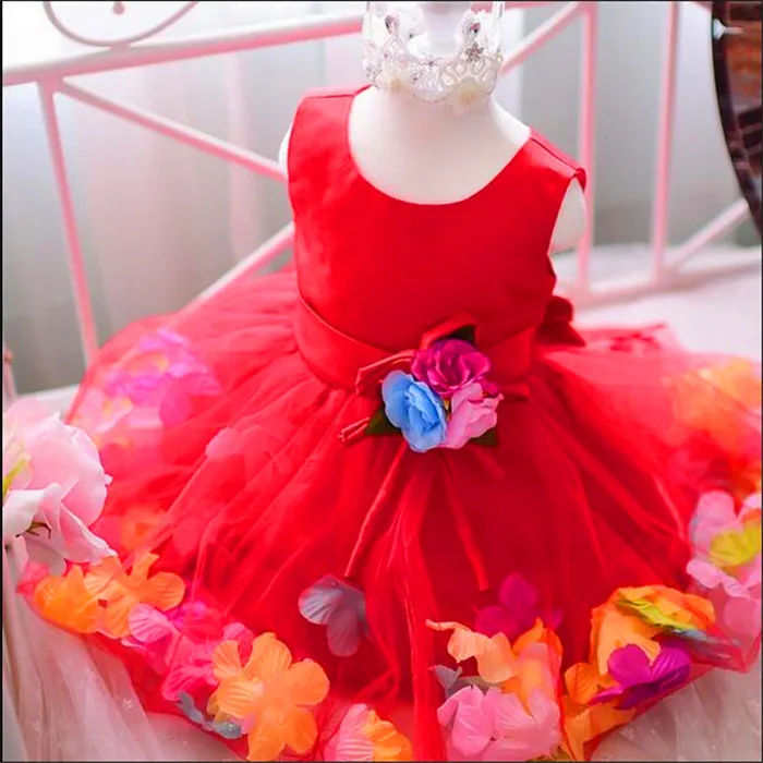 2024 Real Kids Utu Birthday Princess Party Dress Girls Infant Children Bridesmaid Elegant For Girdance Performance Clothes