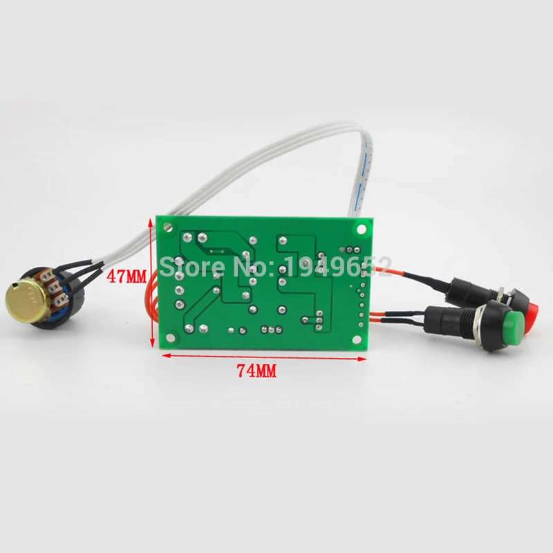 PWM dc motor controller forward and backward linear actuator governor speed control self-reset 6V/12V/24V 10A