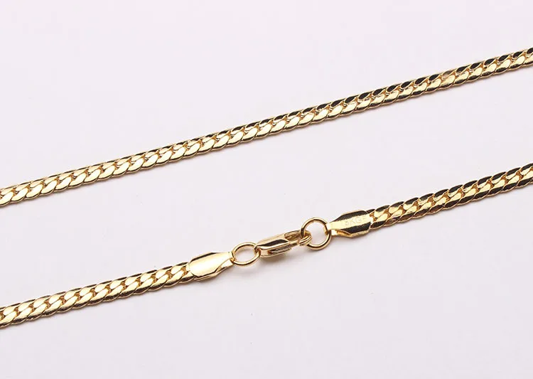 Gold color chain wholesale gold-color chain wholesale chain factory price Distribution 22inch Distribution