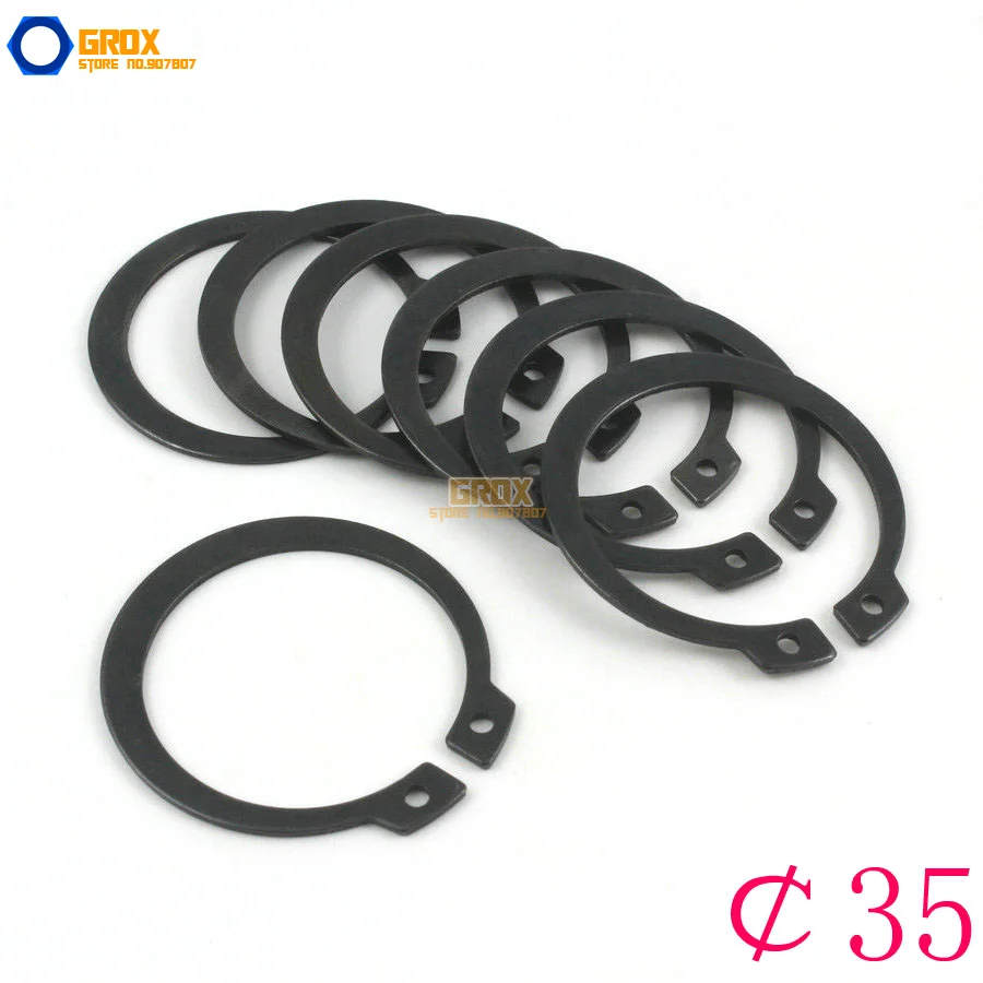

50 Pieces Size: 35 Steel External Circlip Snap Retaining Ring