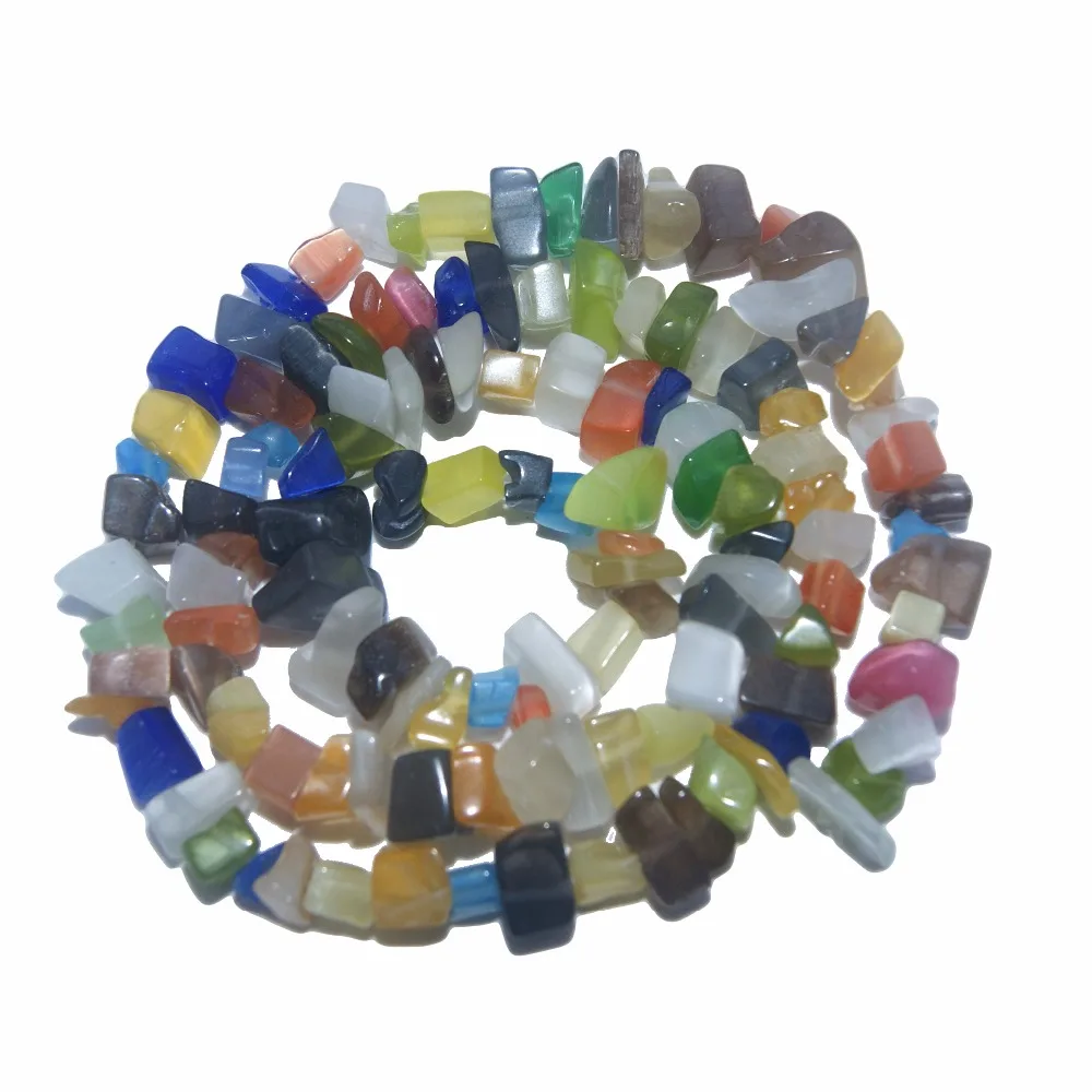 Image 6: Pierre naturelle 5-8MM forme irrégulière forme libre puce perle Quartz rose améthystes Agates Lapis lazuli pour la fabrication de bijoux Bracelet à bricoler soi-même