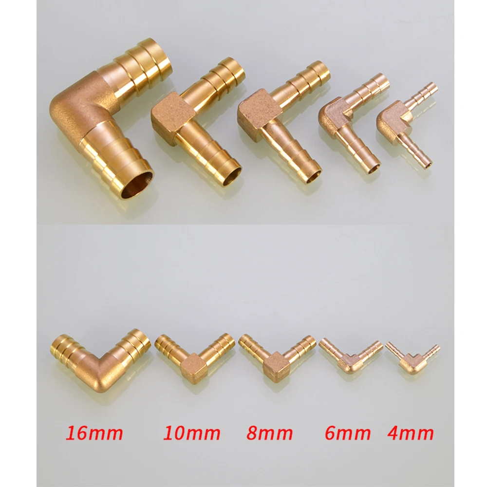 Brass Hose Pipe Fitting Coupling Elbow Equal Reducing Barb 4mm 6mm 8mm 10mm 16mm ID  Copper Barbed Coupler Connector Adapter