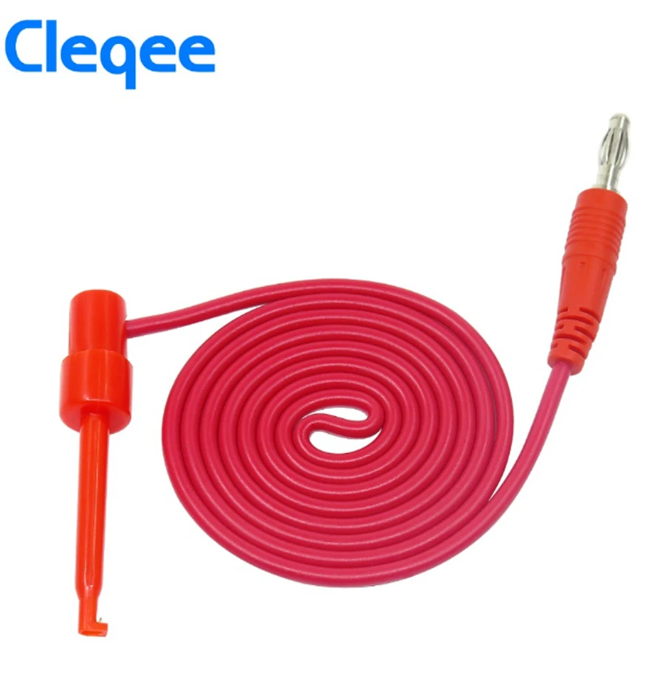 Cleqee P1039 1Set spina a Banana da 4mm per testare il gancio Kit di cavi per Test Clip cavo Mayitr IMax B6 per strumenti di Test elettronici multimetro