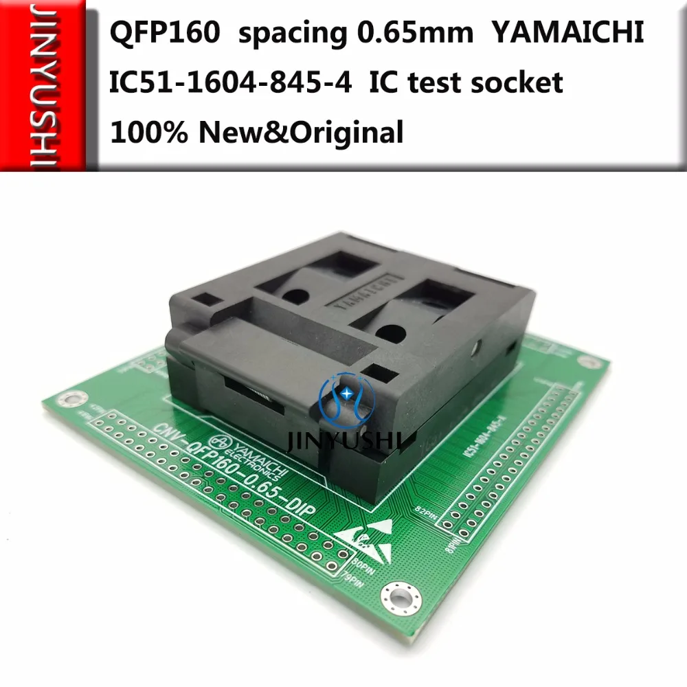 Clamshell QFP160 spacing 0.65mm IC51-1604-845-4 YAMAICHI IC Burning seat Adapter testing seat Test Socket test bench