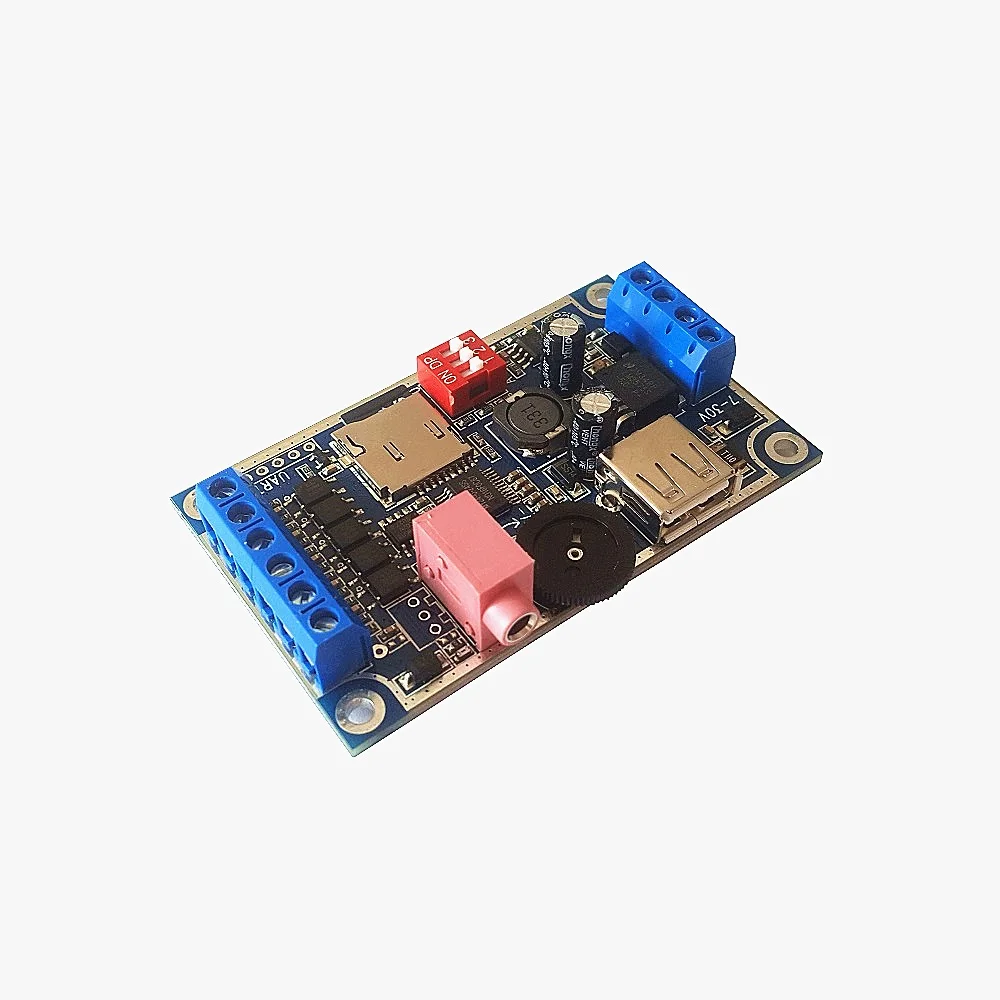 2/PCS LOT MY-F0390 Voice player board 12/24V music SD/TF card sensor module sound prompt player