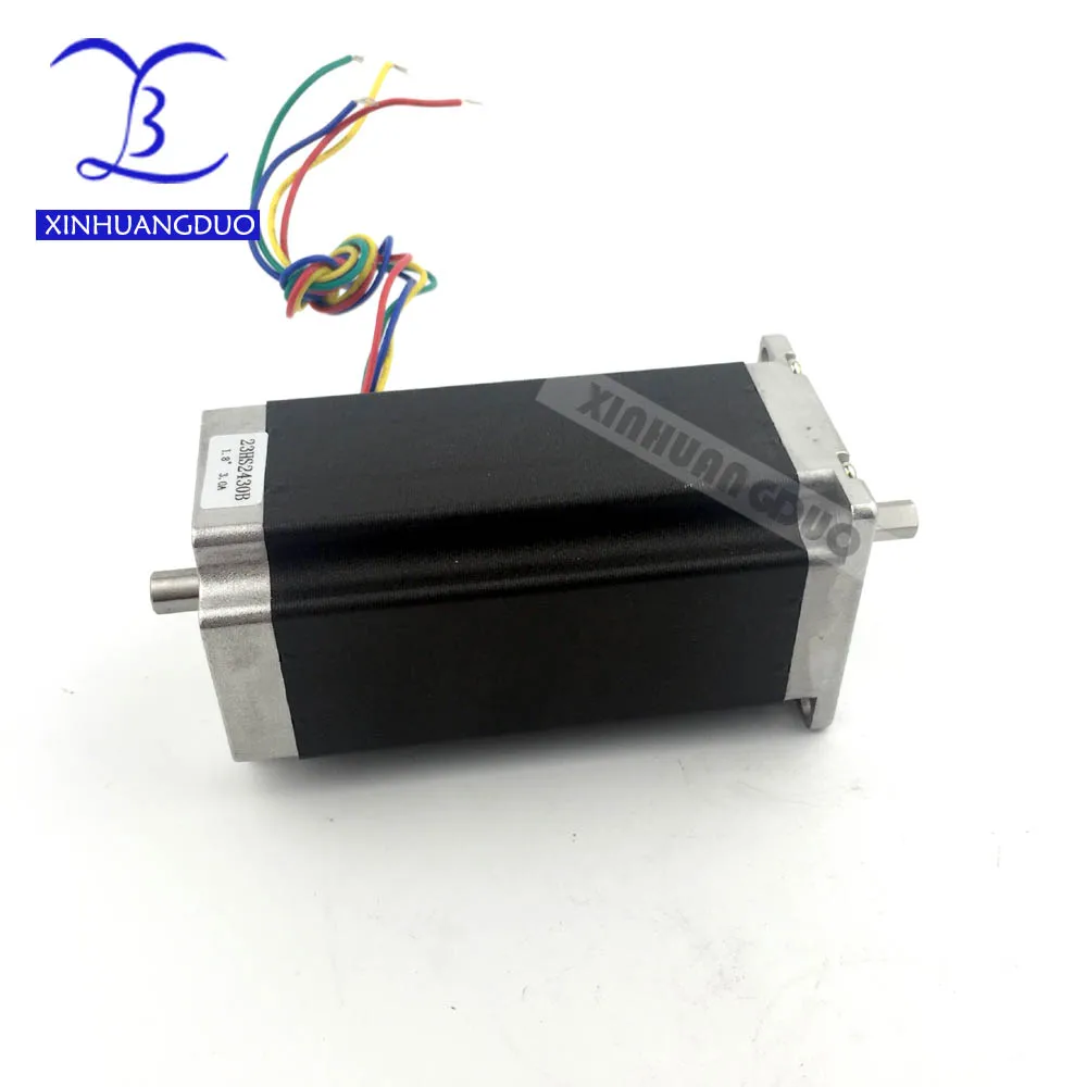 

Nema 23 Stepper Motor Dual Shaft 57BYGH112 425oz-in 112mm dual shaft 3.0A CE Embroidery 3D Printer ( 23HS2430B )