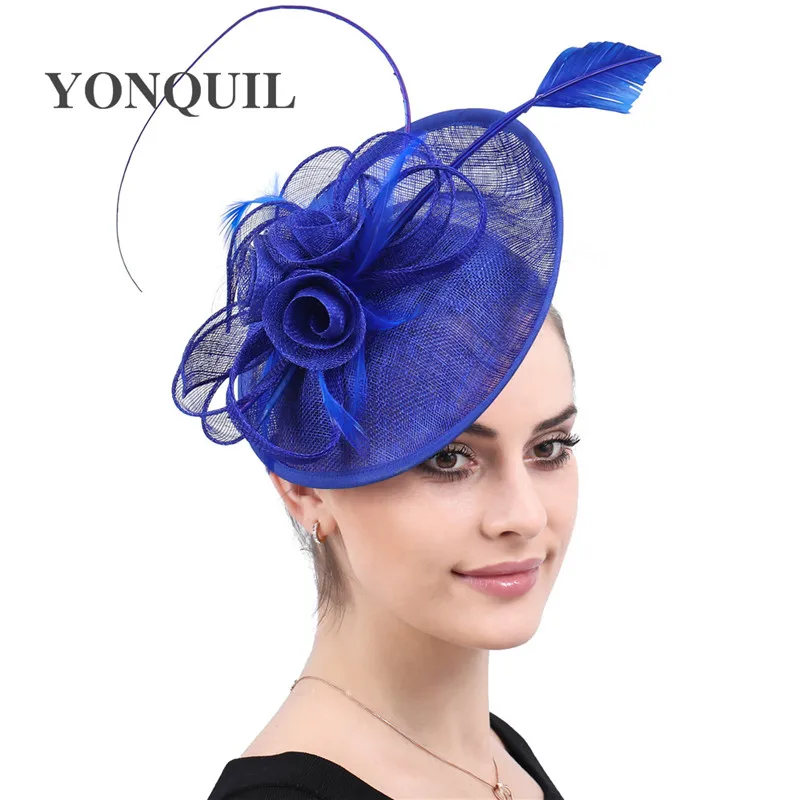 Ladies Church Wedding Hair Accessories Chic Fascinator Headbands Hats Bridal Women Hairpin Headwear Party Wedding Headpiece