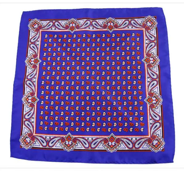 33*33CM Mens Chest Handkerchief 100% Silk Suit Pocket Square Vintage British Wedding