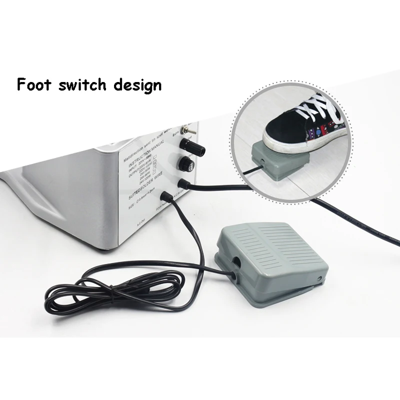 Precisão digital pé automático estanho máquina 120w estação de solda máquina 24v ajustável estanho velocidade máquina de solda hs376d