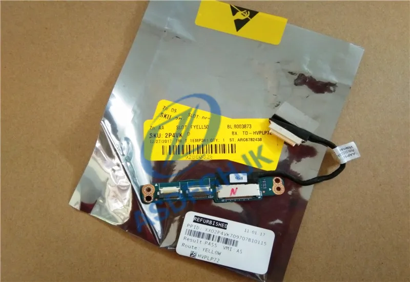 

new Original For DELL Alienware 15 R2 17R2 power button board AAP10 2P4VK 02P4VK LS-B753P 100 Test ok