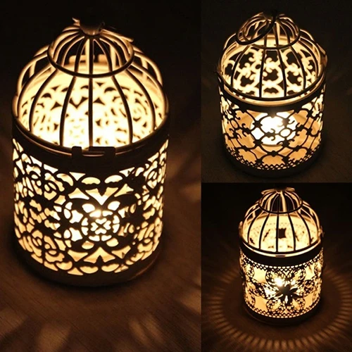 Moroccan Style Lantern Antique Moroccan Style Lantern Hollow Candle Holder Stand Wedding Romantic Decor