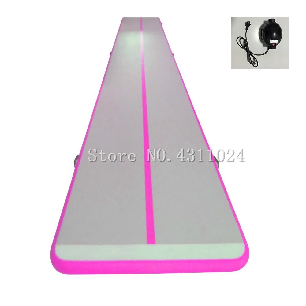 

Inflatable Gymnastics AirTrack Tumbling Mat Air Track Floor Mats 5mx1m with Air Pump for Home Use/Training/Cheerleading/Beach