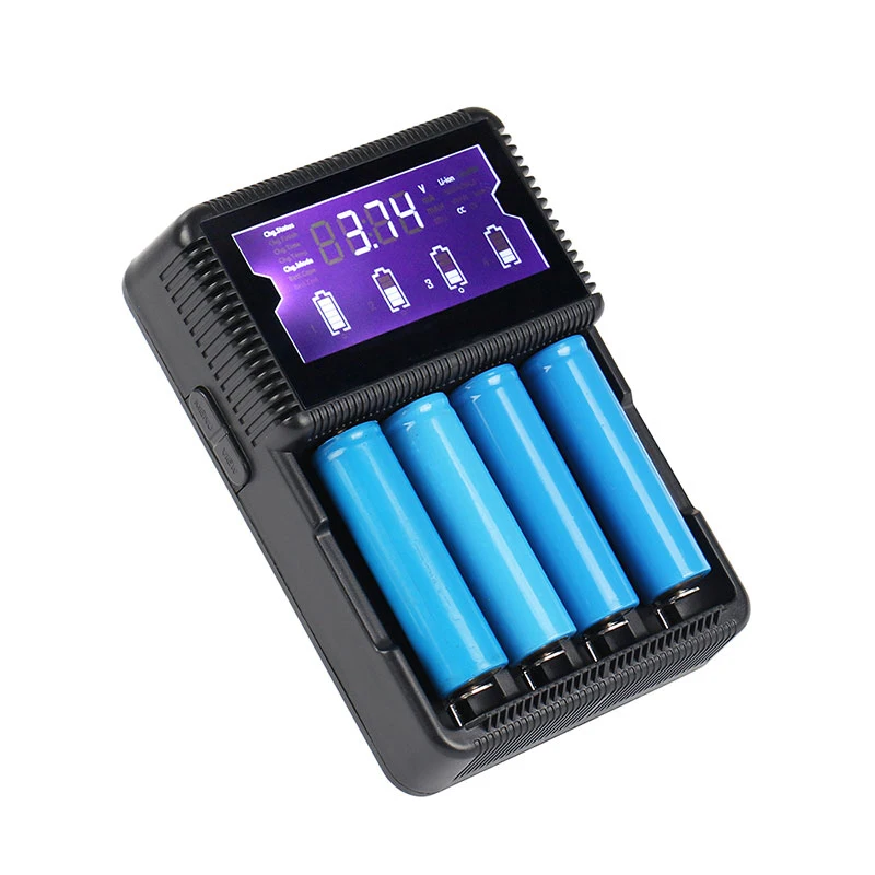 KingWei – écran LCD USB universel S4, 1 pièce, multifonctionnel, Super chargeur pour la plupart des batteries rechargeables