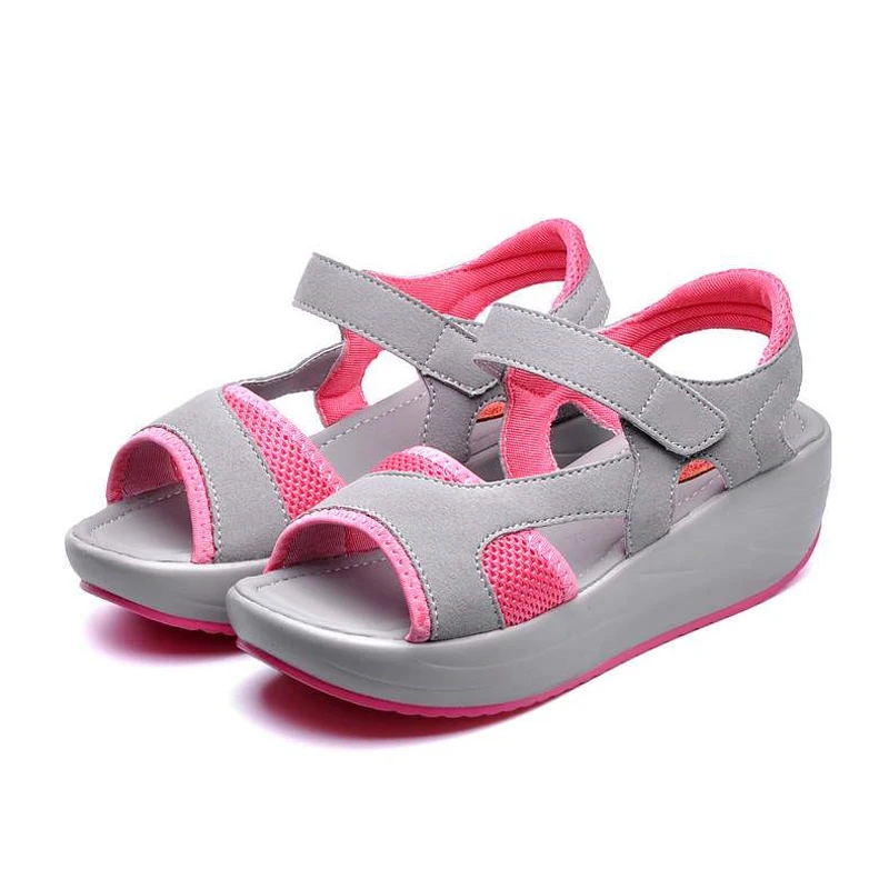 Summer Casual Shoes Woman Sandals Women New Fashion Open Toe Platform Wedge Sandals Ladies Shoes sandalias mujer 2023 WSH3285