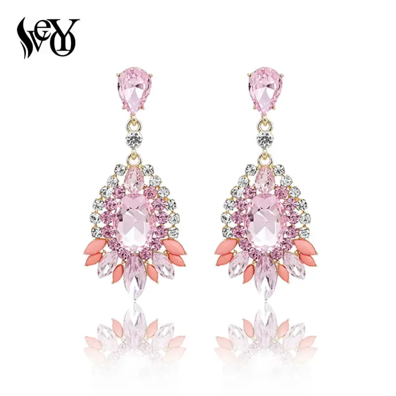 VEYO Crystal Drop Earrings For Women Trendy Luxury Earrings Hot Sale High Quality pendientes Brincos