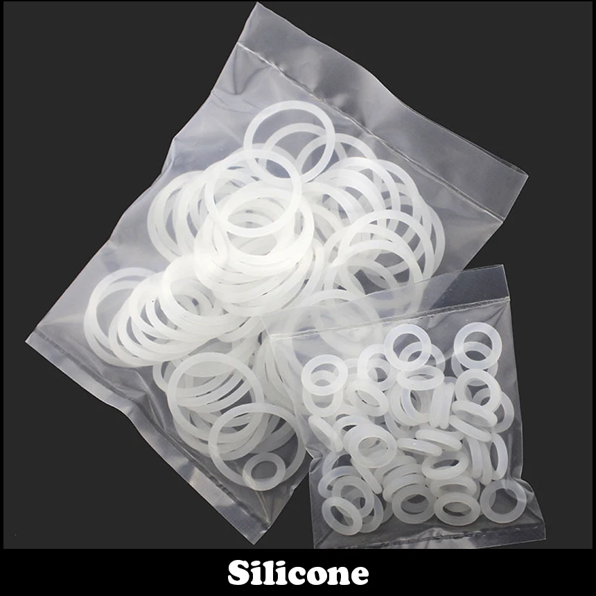 36mm 38mm 40mm 36*3 36x3 38*3 38x3 40*3 40x3 (OD*Thickness) 3mm White Waterproof Food Grade VMQ Gasket Oil Seal Silicone O Ring