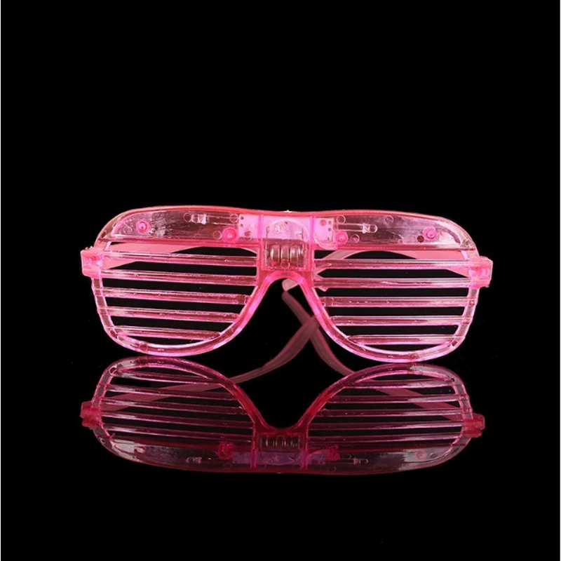 Fashion glowing glasses Shutters Shape LED Flashing Glasses Light up kids toys christmas Supplies wedding Party Decoration rave