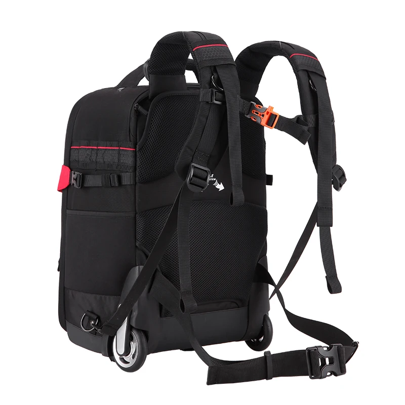 Neue Schulter Reisetaschen Fotografie rucksack Professionelle kamera tasche stoßfest Koffer auf Rädern Männer Kabine Trolley gepäck