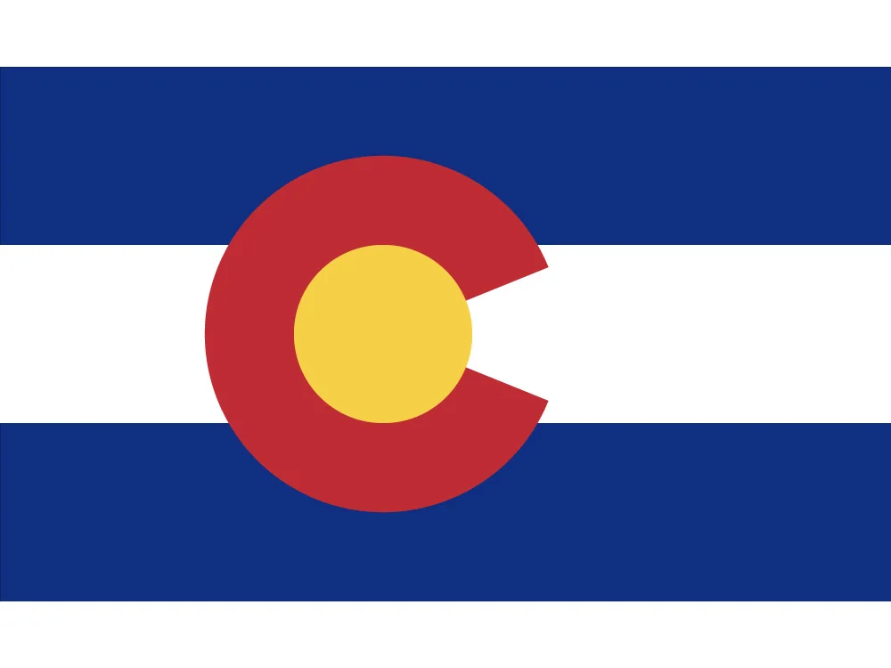 90*150cm 60*90cm American State of Colorado Flag 3x5 FT Polyester Printing Banners For Celebration Decoration