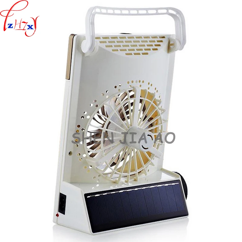 سطح المكتب مروحة طاقة شمسية صغيرة متعددة الوظائف طالب الجدول مصباح التخييم في الهواء الطلق ضوء الشمس مروحة الإضاءة مصباح يدوي 28 قطعة 110-220 فولت