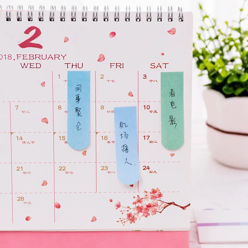 1pcs Mini Gradient Memo Pads Sticky Notes Bookmark Papers Stationery Papelaria Index Paper Sticker School Office Supply