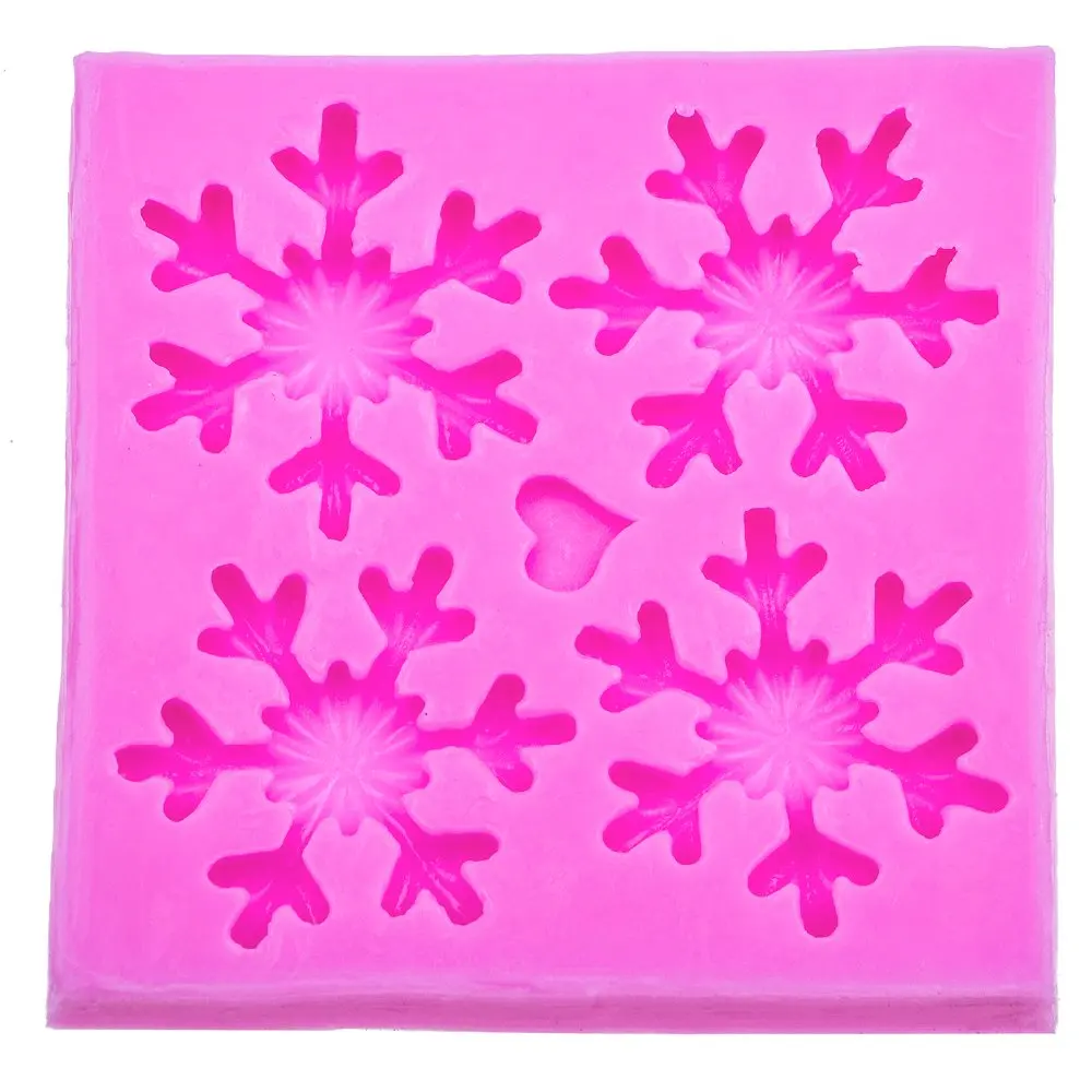 

Christmas fondant Snowflake Silicone Mold / Snowflake Fondant Mold / Clay Mold / Winter Candy Mold / Holiday Resin Mold