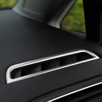 2pcs/Lot Car stainless steel trim outlet air conditioning decoration circle cover for Volkswagen  GOLF 7 MK7 auto accessories