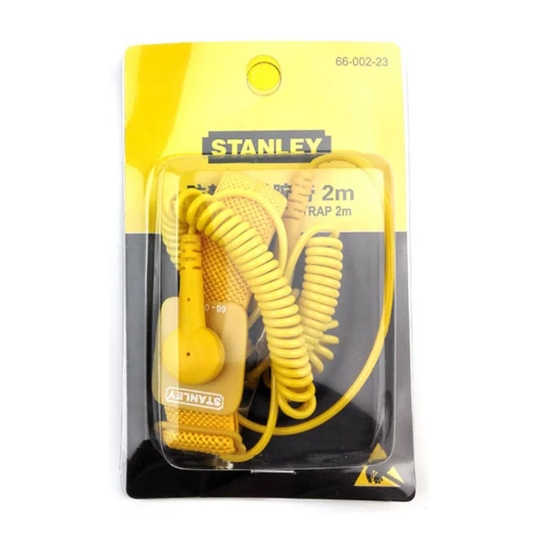 Imagem -03 - Stanley-pulseira Antiestática Long Ajustável Cinto de Descarga Esd com Fio Aterramento Pulseira Eletricidade 2m pc